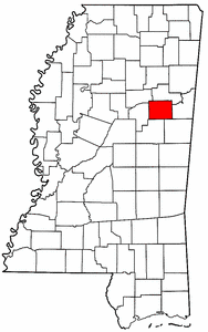 Image:Map of Mississippi highlighting Oktibbeha County.png