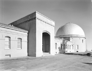 Original observatory building and the South (main) Dome, home of the Great Lick Refractor