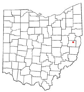 Location of Jewett, Ohio