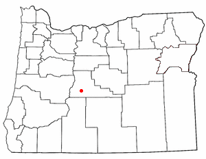 Location of Three Rivers, Oregon