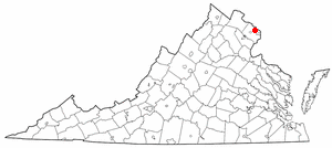 Location of Falls Church, Virginia