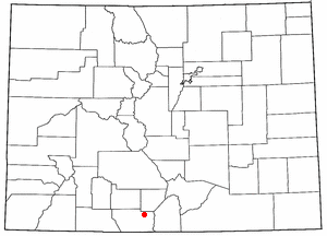 Location of La Jara, Colorado