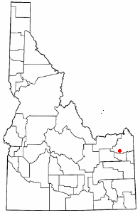Location of St. Anthony, Idaho