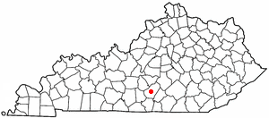 Location of Columbia, Kentucky