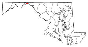Location of Hancock, Maryland