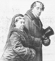 Queen Victoria and Benjamin Disraeli.