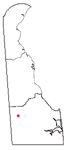 Location of Bridgeville, Delaware