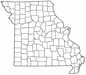 Location of Florissant, Missouri