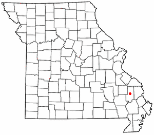 Location of Glen Allen, Missouri