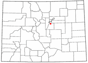 Location of Highlands Ranch, Colorado