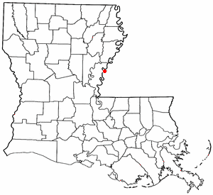 Location of Vidalia, Louisiana