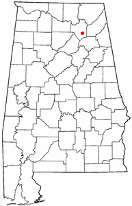Location of Albertville, Alabama