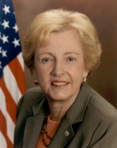 Senator Jean Carnahan, D-Missouri, who served in the  from 2001-2002