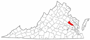Image:Map of Virginia highlighting King William County.png