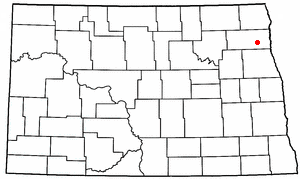 Location of Minto, North Dakota