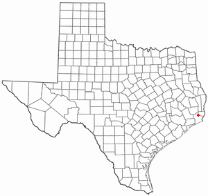Location of Beaumont, Texas