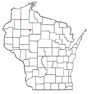 Location of Cedar Rapids, Wisconsin