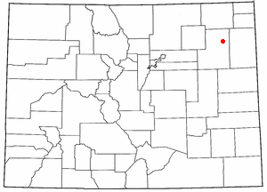 Location of Otis, Colorado