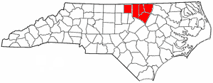 Counties within the North Carolina Region K Council of Governments