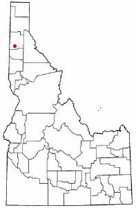 Location of Harrison, Idaho