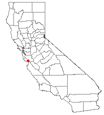 Location of Aptos Hills-Larkin Valley, California
