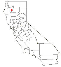 Location of Lewiston, California