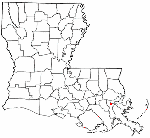 Location of Westwego, Louisiana