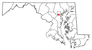 Location of Lansdowne-Baltimore Highlands, Maryland