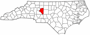 Image:Map of North Carolina highlighting Davidson County.png