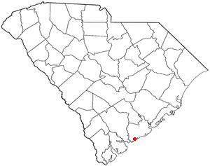 Location of Seabrook Island, South Carolina