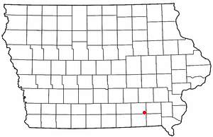 Location of Eldon, Iowa