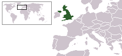 Location of the United Kingdom