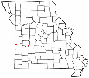 Location of Stotesbury, Missouri