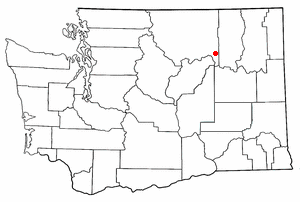 Location of Nespelem Community, Washington