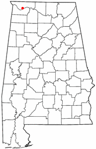 Location of Florence, Alabama