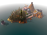 Myst Island seen from above