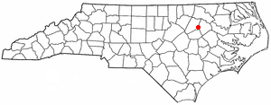 Location of Sharpsburg, North Carolina