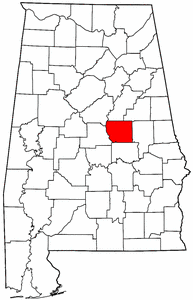 Image:Map of Alabama highlighting Coosa County.png