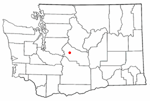 Location of Roslyn, Washington