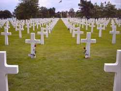 An American military cemetery in Normandy