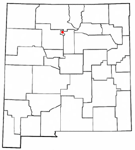 Location of Los Alamos, New Mexico