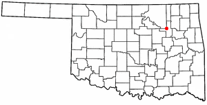 Location of Tulsa, Oklahoma