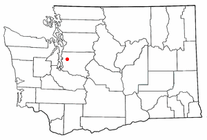 Location of Bellevue, Washington