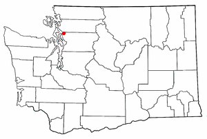 Location of Lake Ketchum, Washington