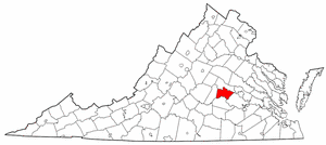Image:Map of Virginia highlighting Powhatan County.png