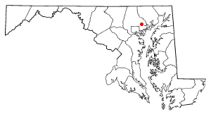 Location of Germantown, Maryland