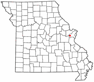 Location of Wildwood, Missouri