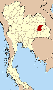 Map of Thailand highlighting Roi Et Province