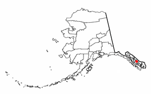 Location of Petersburg, Alaska