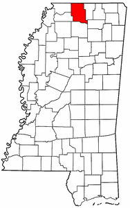 Image:Map of Mississippi highlighting Marshall County.png
